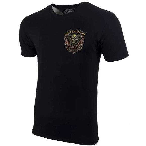 AFFLICTION THUNDER Men's T-shirt BLACK Biker MMA - Picture 7 of 11